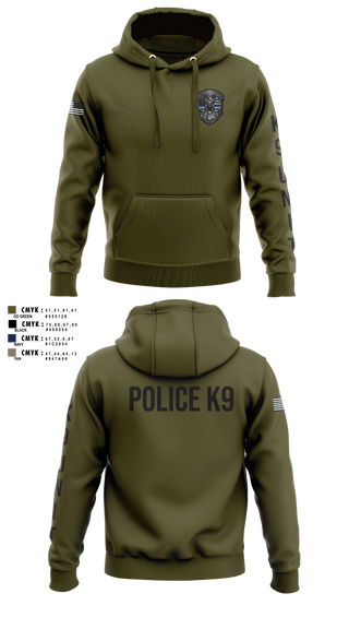 Hoodie, Roy Cit Police K9, Police, Teamtime, Team time, sublimation, custom sports apparel, team uniforms, spirit wear, spiritwear, sports uniforms, custom shirts, team store, custom team store, fundraiser sports, apparel fundraiser