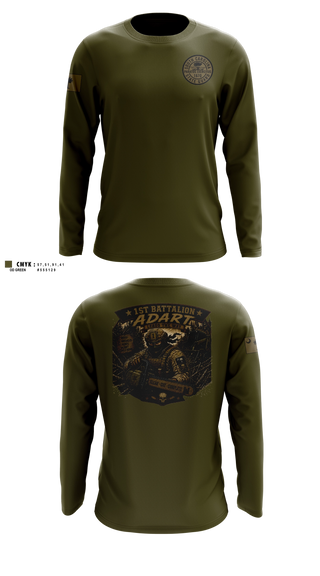 Long Sleeve Performance Shirt, 1st Battalion, National Guard, Teamtime, Team time, sublimation, custom sports apparel, team uniforms, spirit wear, spiritwear, sports uniforms, custom shirts, team store, custom team store, fundraiser sports, apparel fundraiser