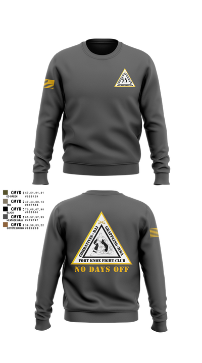 Fort Knox Fight Club Crew Neck Sweatshirt - 3