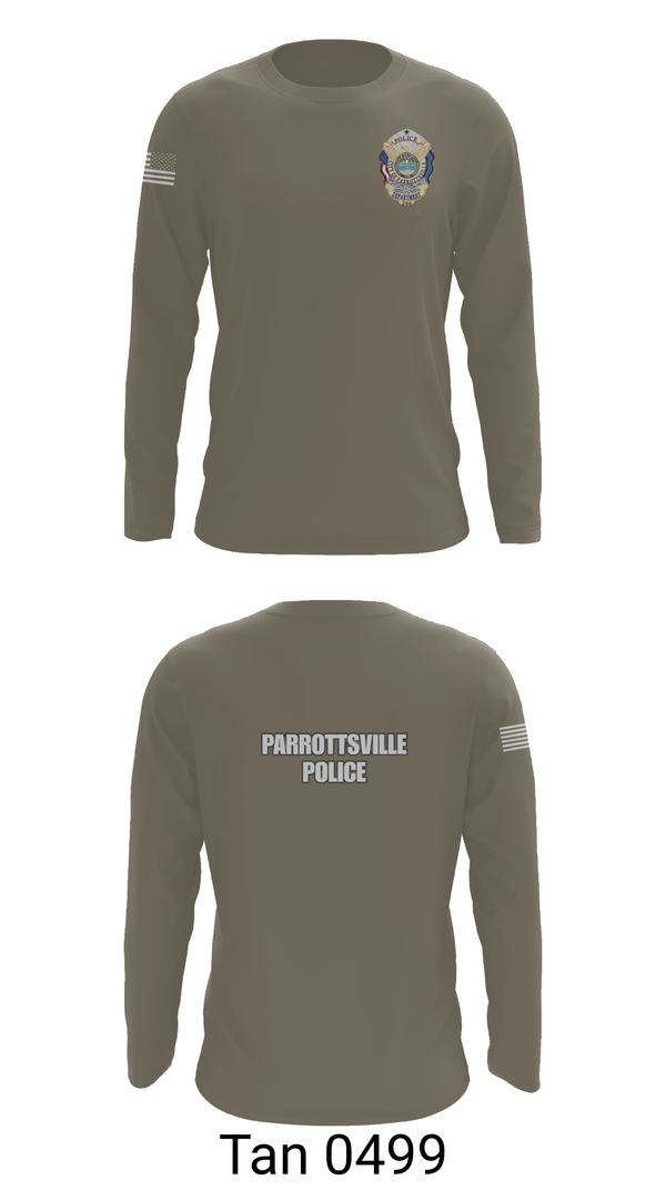 Long Sleeve Performance Shirt, Parrottsville police, Police, Teamtime, Team time, sublimation, custom sports apparel, team uniforms, spirit wear, spiritwear, sports uniforms, custom shirts, team store, custom team store, fundraiser sports, apparel fundraiser