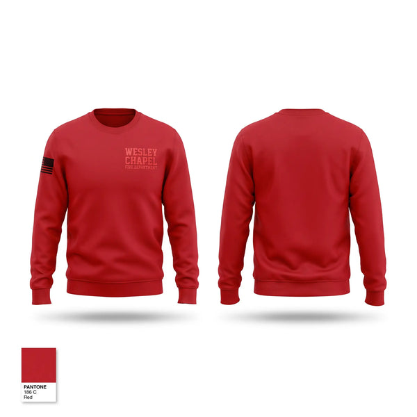 Crew Neck Sweatshirt, Wesley chapel fire department, Fire Department, Teamtime, Team time, sublimation, custom sports apparel, team uniforms, spirit wear, spiritwear, sports uniforms, custom shirts, team store, custom team store, fundraiser sports, apparel fundraiser