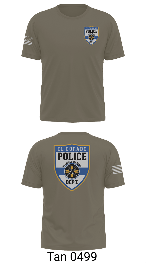 Short Sleeve Performance Shirt, El dorado Police Department, Police, Teamtime, Team time, sublimation, custom sports apparel, team uniforms, spirit wear, spiritwear, sports uniforms, custom shirts, team store, custom team store, fundraiser sports, apparel fundraiser