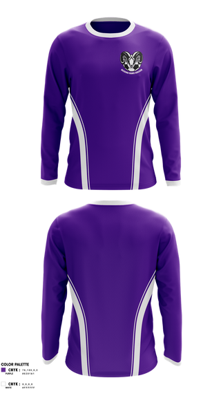 Long Sleeve Performance Shirt, Deering Rams Soccer, Men's Soccer, Teamtime, Team time, sublimation, custom sports apparel, team uniforms, spirit wear, spiritwear, sports uniforms, custom shirts, team store, custom team store, fundraiser sports, apparel fundraiser
