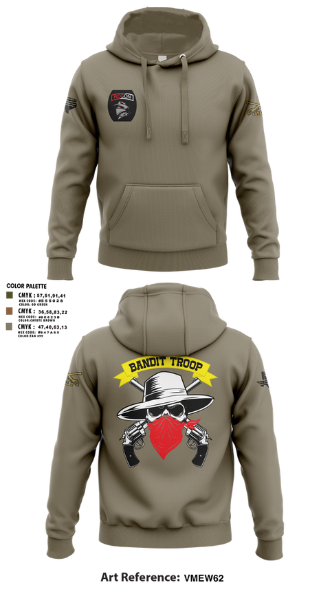 Hoodie, 6-9 bandit troop, Army, Teamtime, Team time, sublimation, custom sports apparel, team uniforms, spirit wear, spiritwear, sports uniforms, custom shirts, team store, custom team store, fundraiser sports, apparel fundraiser