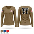 3/187 82794713 Women's Long Sleeve V-neck Shirt - 1