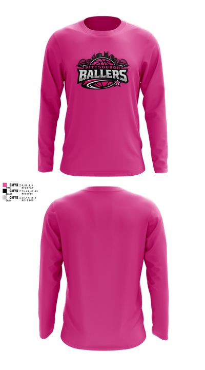 Pittsburgh Ballers 23897996 Long Sleeve Performance Shirt 4