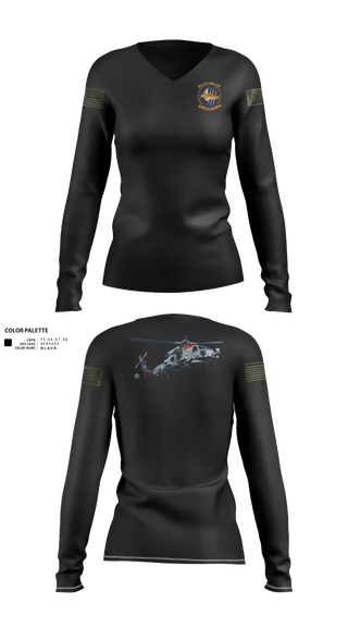 Womens Long Sleeve Vneck Shirt, HSM-74, , Teamtime, Team time, sublimation, custom sports apparel, team uniforms, spirit wear, spiritwear, sports uniforms, custom shirts, team store, custom team store, fundraiser sports, apparel fundraiser