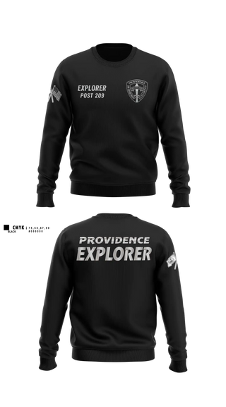Crew Neck Sweatshirt, Explorers, Police, Teamtime, Team time, sublimation, custom sports apparel, team uniforms, spirit wear, spiritwear, sports uniforms, custom shirts, team store, custom team store, fundraiser sports, apparel fundraiser