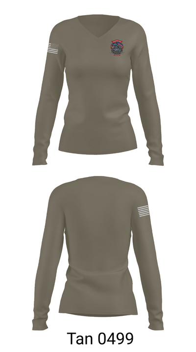 FB 29 40871097 Women's Long Sleeve V-neck Shirt - 77
