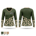 Braman Jiu Jitsu 95262763 Women's Long Sleeve V-neck Shirt - 1