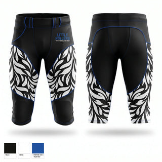 Integrated Football Pants, Little Rollers Youth Football and Cheer, , Teamtime, Team time, sublimation, custom sports apparel, team uniforms, spirit wear, spiritwear, sports uniforms, custom shirts, team store, custom team store, fundraiser sports, apparel fundraiser