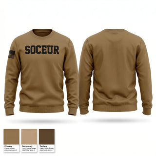 Crew Neck Sweatshirt, SOCEUR, Army, Teamtime, Team time, sublimation, custom sports apparel, team uniforms, spirit wear, spiritwear, sports uniforms, custom shirts, team store, custom team store, fundraiser sports, apparel fundraiser