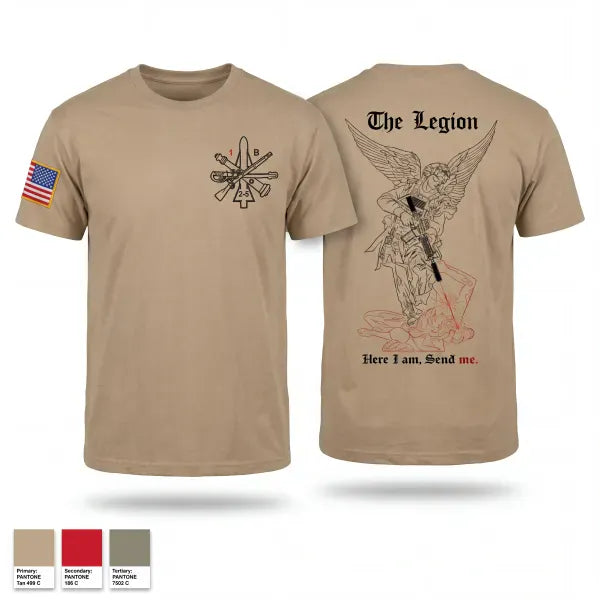 Old School Cotton Feel Shirt, 1st Platoon / B CO / 2-5 CAV, Army, Teamtime, Team time, sublimation, custom sports apparel, team uniforms, spirit wear, spiritwear, sports uniforms, custom shirts, team store, custom team store, fundraiser sports, apparel fundraiser