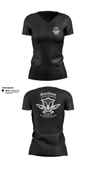 Womens Short Sleeve Vneck Shirt, Special reaction team, Air Force, Teamtime, Team time, sublimation, custom sports apparel, team uniforms, spirit wear, spiritwear, sports uniforms, custom shirts, team store, custom team store, fundraiser sports, apparel fundraiser