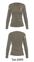 Caisson BTRY 3CR 81164920 Women's Long Sleeve V-neck Shirt - 77