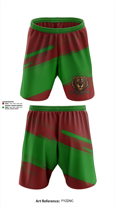 Bailey Bridge Middle School Cheer 54262664 Athletic Shorts With Pockets - 1