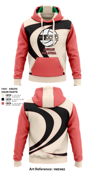 Hoodie, Jaguars, Men's Volleyball, Teamtime, Team time, sublimation, custom sports apparel, team uniforms, spirit wear, spiritwear, sports uniforms, custom shirts, team store, custom team store, fundraiser sports, apparel fundraiser