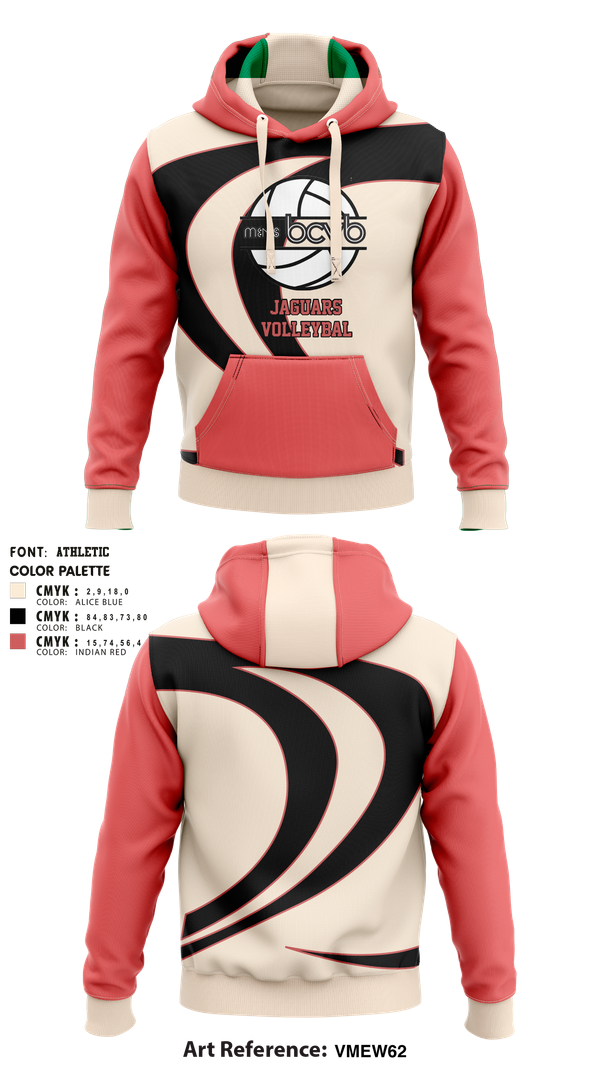 Hoodie, Jaguars, Men's Volleyball, Teamtime, Team time, sublimation, custom sports apparel, team uniforms, spirit wear, spiritwear, sports uniforms, custom shirts, team store, custom team store, fundraiser sports, apparel fundraiser