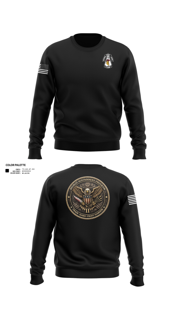 Crew Neck Sweatshirt, RSP 2, Army, Teamtime, Team time, sublimation, custom sports apparel, team uniforms, spirit wear, spiritwear, sports uniforms, custom shirts, team store, custom team store, fundraiser sports, apparel fundraiser