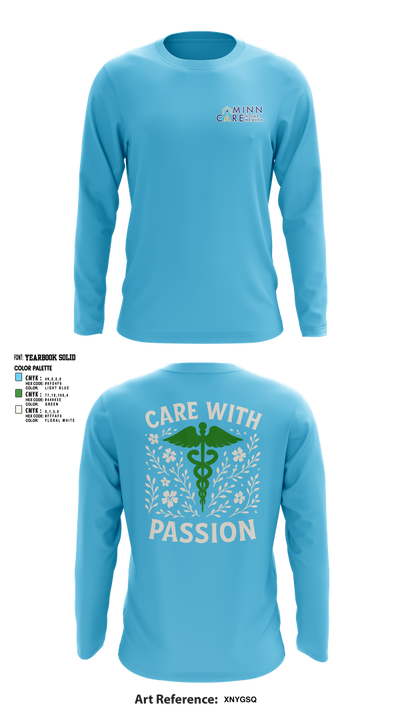 Minn Care Home Health 51014778 Long Sleeve Performance Shirt 1
