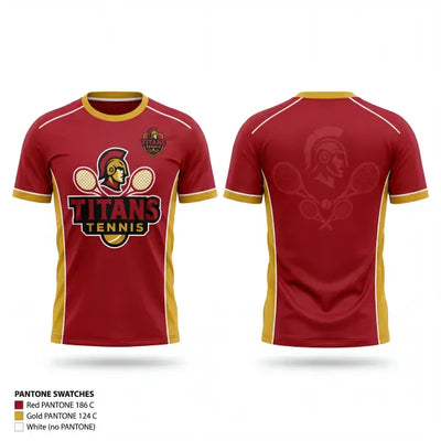 Tinley Park High School Tennis 14545046 Old School Cotton Feel Shirt - 1