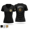 Muskogee county sheriff Women's Short Sleeve V-neck Shirt - 1