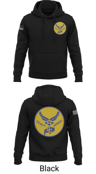 Hoodie, Samuel Clemens Tx-82 AFJROTC, Air Force, Teamtime, Team time, sublimation, custom sports apparel, team uniforms, spirit wear, spiritwear, sports uniforms, custom shirts, team store, custom team store, fundraiser sports, apparel fundraiser