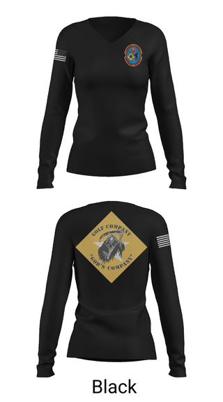 Womens Long Sleeve Vneck Shirt, V2/6 reaper, Marines, Teamtime, Team time, sublimation, custom sports apparel, team uniforms, spirit wear, spiritwear, sports uniforms, custom shirts, team store, custom team store, fundraiser sports, apparel fundraiser