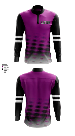 Quarter Zip Jacket, RAVENS, , Teamtime, Team time, sublimation, custom sports apparel, team uniforms, spirit wear, spiritwear, sports uniforms, custom shirts, team store, custom team store, fundraiser sports, apparel fundraiser