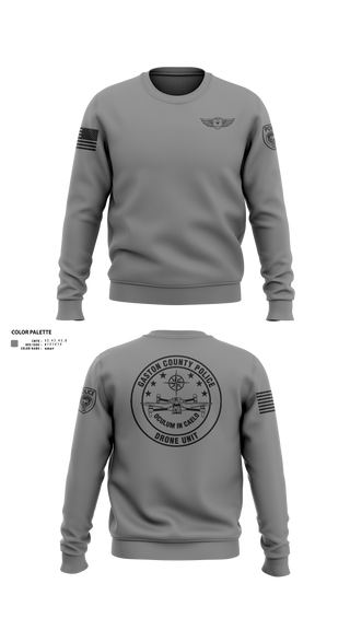 Crew Neck Sweatshirt, Drone Unit, Police, Teamtime, Team time, sublimation, custom sports apparel, team uniforms, spirit wear, spiritwear, sports uniforms, custom shirts, team store, custom team store, fundraiser sports, apparel fundraiser