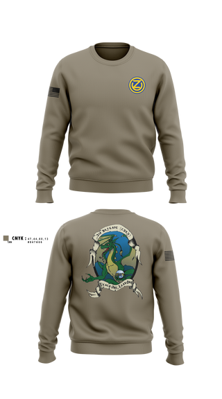 Crew Neck Sweatshirt, 4-108th DET 1, Army, Teamtime, Team time, sublimation, custom sports apparel, team uniforms, spirit wear, spiritwear, sports uniforms, custom shirts, team store, custom team store, fundraiser sports, apparel fundraiser