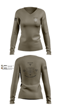 926 EN BDE 8514064 Women's Long Sleeve V-neck Shirt - 1