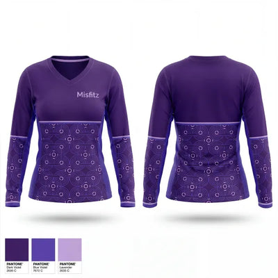 Misfitz 93783484 Women's Long Sleeve V-neck Shirt - 1