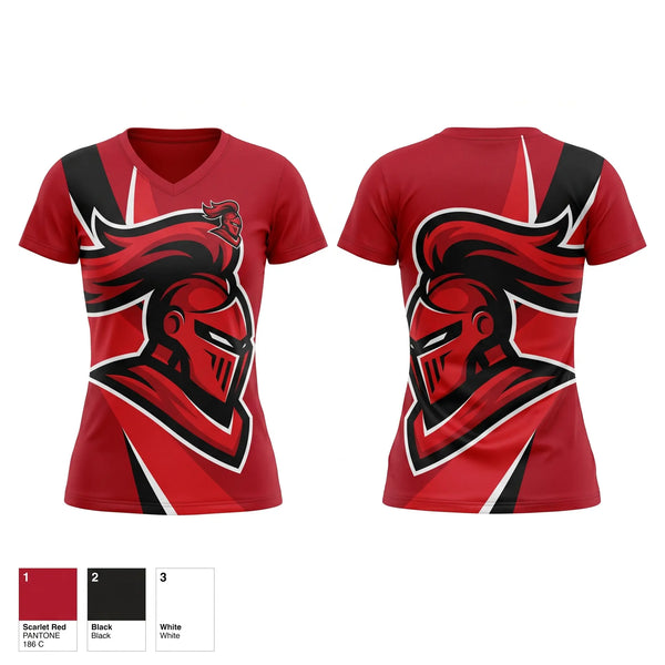 Womens Short Sleeve Vneck Shirt, North Andover High School Football, , Teamtime, Team time, sublimation, custom sports apparel, team uniforms, spirit wear, spiritwear, sports uniforms, custom shirts, team store, custom team store, fundraiser sports, apparel fundraiser