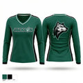 Jackson Dance 2996899 Women's Long Sleeve V-neck Shirt - 1