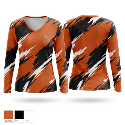 Mavericks Women's Long Sleeve V-neck Shirt - 1