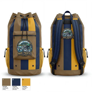 Gear Bag, NIOC Pacific FCPOA, Navy, Teamtime, Team time, sublimation, custom sports apparel, team uniforms, spirit wear, spiritwear, sports uniforms, custom shirts, team store, custom team store, fundraiser sports, apparel fundraiser