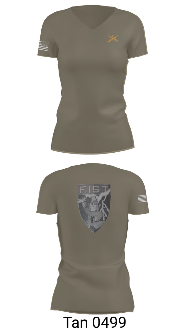 Womens Short Sleeve Vneck Shirt, HHB 113th FA / FIST, , Teamtime, Team time, sublimation, custom sports apparel, team uniforms, spirit wear, spiritwear, sports uniforms, custom shirts, team store, custom team store, fundraiser sports, apparel fundraiser