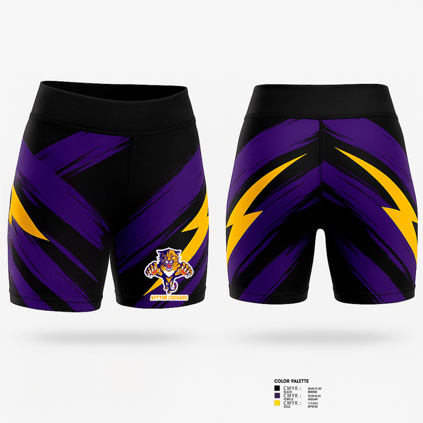 Womens Shorts, Affton Cougars, Wrestling, Teamtime, Team time, sublimation, custom sports apparel, team uniforms, spirit wear, spiritwear, sports uniforms, custom shirts, team store, custom team store, fundraiser sports, apparel fundraiser