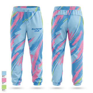 Sweatpants, Exchange Club, Baseball, Teamtime, Team time, sublimation, custom sports apparel, team uniforms, spirit wear, spiritwear, sports uniforms, custom shirts, team store, custom team store, fundraiser sports, apparel fundraiser