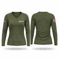Sunset PD Women's Long Sleeve V-neck Shirt - 1