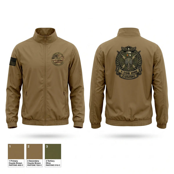 Windbreaker, 1-206 HHB, Army, Teamtime, Team time, sublimation, custom sports apparel, team uniforms, spirit wear, spiritwear, sports uniforms, custom shirts, team store, custom team store, fundraiser sports, apparel fundraiser