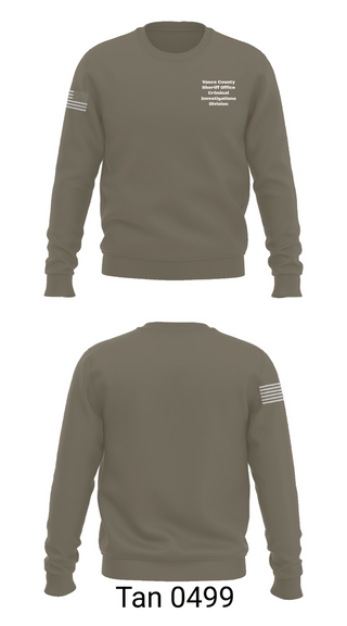 Crew Neck Sweatshirt, Vance County Sheriff Office Criminal Investigations Division, Police, Teamtime, Team time, sublimation, custom sports apparel, team uniforms, spirit wear, spiritwear, sports uniforms, custom shirts, team store, custom team store, fundraiser sports, apparel fundraiser