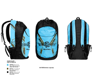 Gear Bag, Zoo City, Women's Volleyball, Teamtime, Team time, sublimation, custom sports apparel, team uniforms, spirit wear, spiritwear, sports uniforms, custom shirts, team store, custom team store, fundraiser sports, apparel fundraiser