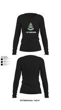 1-35 conquerors 73648216 Women's Long Sleeve V-neck Shirt - 22