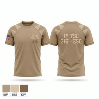Old School Cotton Feel Shirt, 1st TSC/316th ESC, Army, Teamtime, Team time, sublimation, custom sports apparel, team uniforms, spirit wear, spiritwear, sports uniforms, custom shirts, team store, custom team store, fundraiser sports, apparel fundraiser