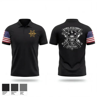 Short Sleeve Performance Polo, Hancock county sheriff C.E.R.T team, Police, Teamtime, Team time, sublimation, custom sports apparel, team uniforms, spirit wear, spiritwear, sports uniforms, custom shirts, team store, custom team store, fundraiser sports, apparel fundraiser