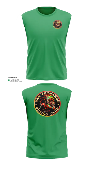 Sleeveless Performance Shirt, San Fernando Boxing Club, Spirit Store, Teamtime, Team time, sublimation, custom sports apparel, team uniforms, spirit wear, spiritwear, sports uniforms, custom shirts, team store, custom team store, fundraiser sports, apparel fundraiser