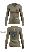 B Co. 1/114th S&S Women's Long Sleeve V-neck Shirt - 4