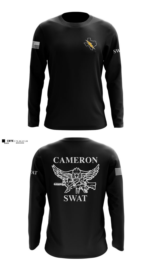 Long Sleeve Performance Shirt, Cameron County Sheriff’s Office SWAT Team, Police, Teamtime, Team time, sublimation, custom sports apparel, team uniforms, spirit wear, spiritwear, sports uniforms, custom shirts, team store, custom team store, fundraiser sports, apparel fundraiser